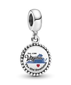 Virginia Map Dangle Charm
