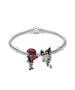 Deadpool and Wolverine Charm Bracelet Set