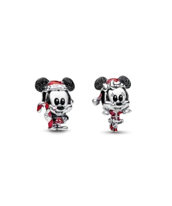 Disney Mickey and Minnie Christmas Charm Duo