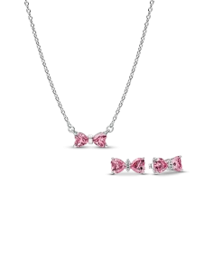Wrapped In A Bow Necklace and Earring Set