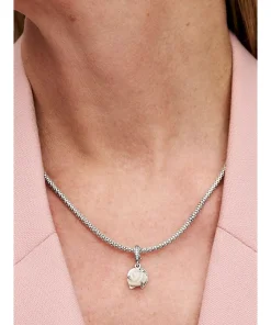 Alternative view of White Rose in Bloom Double Dangle Charm