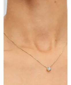 Pandora Era Bezel Lab-Grown Diamond Pendant Necklace