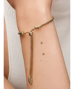 Alternative view of Studded Chain Slider Bracelet