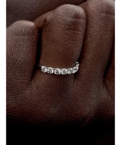 Alternative view of Pandora Era 14k White Gold Lab-grown Diamond Half Eternity Band Ring