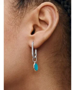 Alternative view of Turquoise-colored Engravable Mini Medallion Charm