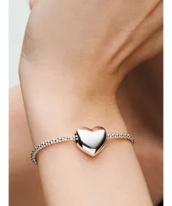 Alternative view of Pandora Moments Studded Chain Slider Bracelet