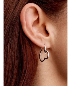 Alternative view of Disney Mickey Mouse Silhouette Hoop Earrings