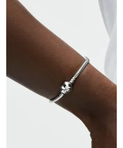 Alternative view of Moments Heart & Snake Chain Bracelet
