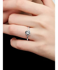 Alternative view of April Birthstone Eternity Circle Ring