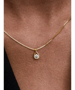 Alternative view of Pandora Infinite 14k Gold Lab-grown Diamond Pendant Necklace